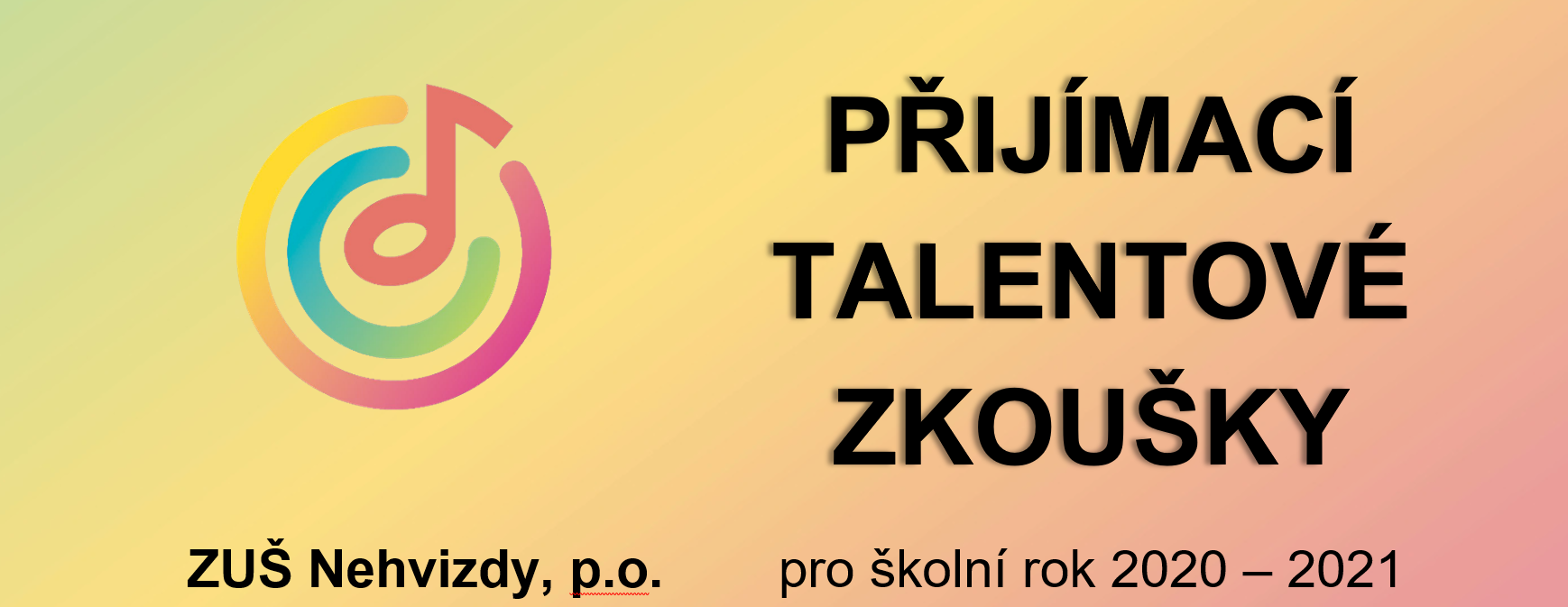 Přijímací talentové zkoušky 2020